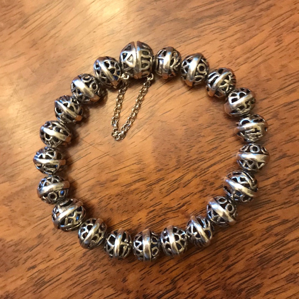 Silpada Hemisphere filigree ball bracelet